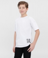 Футболка белая Button Blue, школьная форма для мальчиков  фото, kupilegko.ru